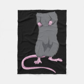 Leuke Muis Headless Halloween Rat Lichaam Gemakkel Fleece Deken (Voorkant)