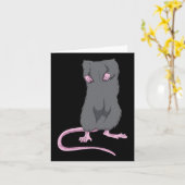 Leuke Muis Headless Halloween Rat Lichaam Gemakkel Kaart (Gele Bloem)
