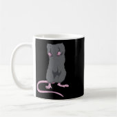 Leuke Muis Headless Halloween Rat Lichaam Gemakkel Koffiemok (Links)