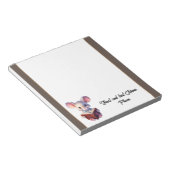 Leuke Muis met boek Notitieblok (Schuin)