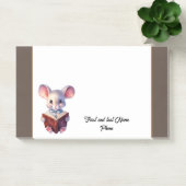 Leuke Muis met boek Post-it® Notes (Kantoor)