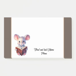 Leuke Muis met boek Post-it® Notes