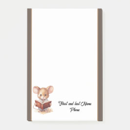Leuke Muis met boek Post-it® Notes