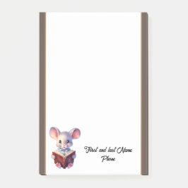 Leuke Muis met boek Post-it® Notes