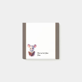 Leuke Muis met boek Post-it® Notes