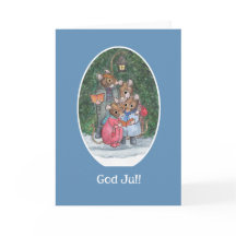 Leuke Muizen Carol Singers Norwegian Greeting