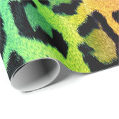 Leuke multi gekleurde luipaard print cadeaupapier (Rol Hoek)