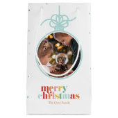 Leuke Multicolour Bold Letters Ornament Foto Klein Cadeauzakje (Voorkant)