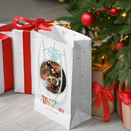 Leuke Multicolour Bold Letters Ornament Foto Klein Cadeauzakje