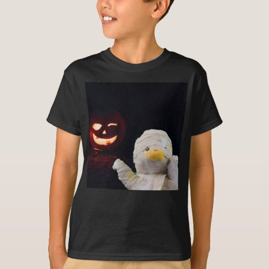 Leuke mummie ontwerp voor Halloween T-shirt (Voorkant)
