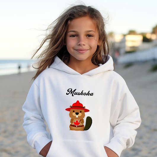 Leuke Muskoka Canada Bever met Rood Pet