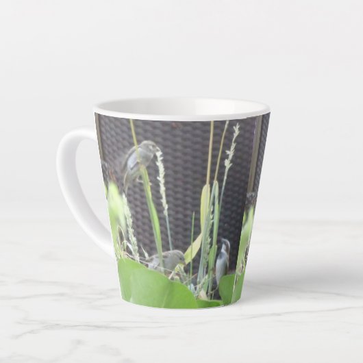 Leuke mussen in Garden Latte Mok (Linkerhoek)