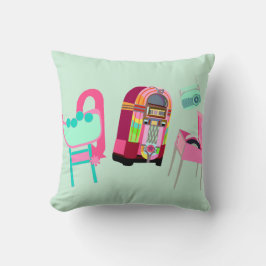 Leuke muziek Fifties Jukebox Schattigee Retro Art Kussen