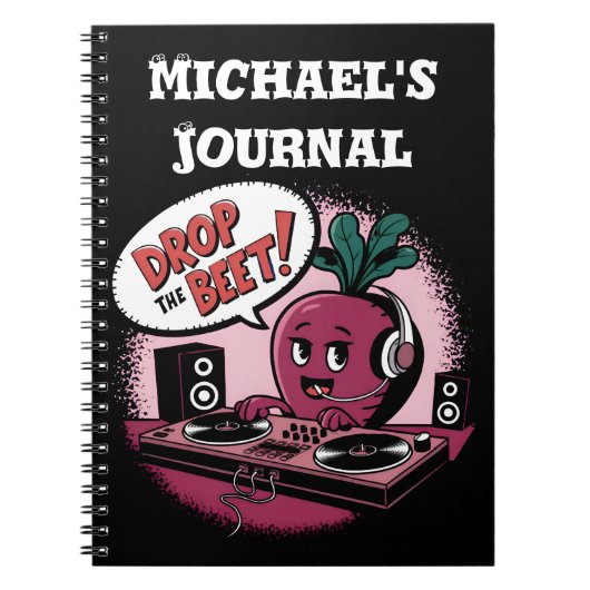 Leuke muziek laat de biet vallen notitieboek (Voorkant)