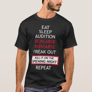 Leuke Muziek Theater Kleding Drama League Acteurs T-shirt