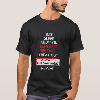 Leuke Muziek Theater Kleding Drama League Acteurs T-shirt