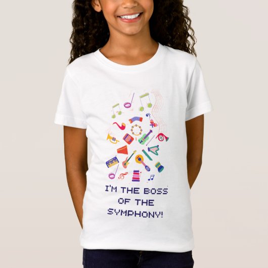 Leuke Muziekinstrumenten Kids T-Shirt (Voorkant)
