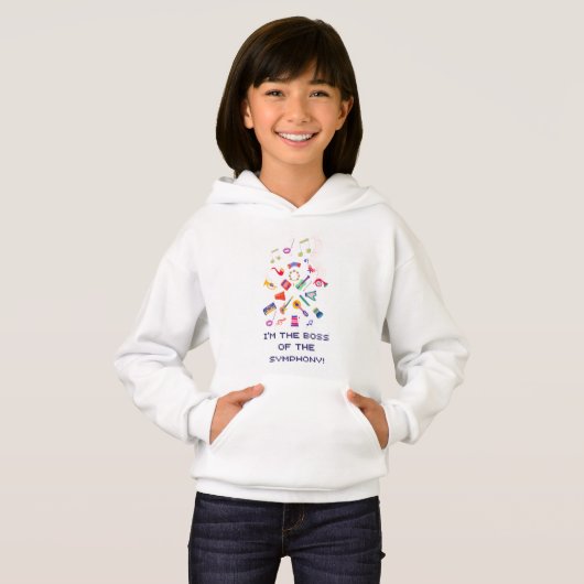 Leuke Muziekinstrumenten Kinder T-Shirt (Voorkant volledig)
