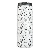 Leuke Muzieknoten Patroon Monogram Thermosbeker (Achterkant)