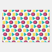 leuke muziekpatroonparty Papierbladen oppakken Inpakpapier Vel (Voorkant)