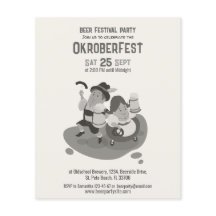 Leuke Muzikant Beierse uitnodiging voor Oktoberfes