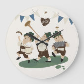 Leuke Muzikant Beierse uitnodiging voor Oktoberfes Grote Klok (Voorkant)