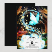 Leuke Mystieke Vlinder Verjaardag Kaart (Voorkant / Achterkant)