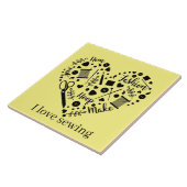 Leuke naaikamer crafting tegeltje (Zijkant)