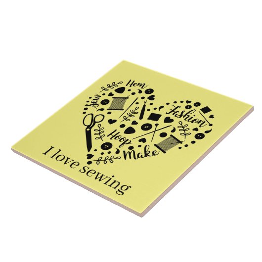 Leuke naaikamer crafting tegeltje (Zijkant)