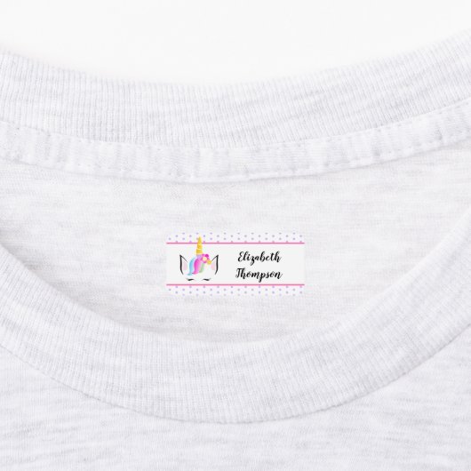Leuke Naam Eenhoorn kleding label (Aangebracht)