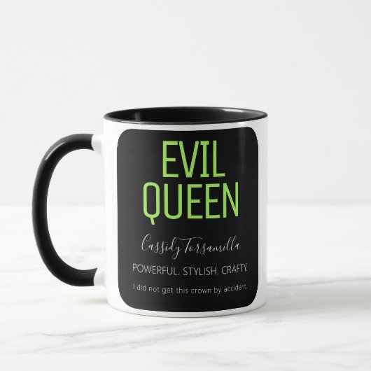 Leuke naam Evil Queen Halloween Mok (Links)