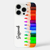 Leuke naam Kleurpotloden in Waterverf Aangepaste i Case-Mate iPhone Case (Achterkant)