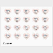 leuke naamstickers valentijn hart sticker (Vel)