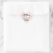 leuke naamstickers valentijn hart sticker (Tas)