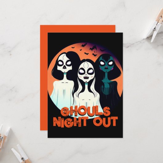 Leuke Nacht van de Spook Kaart (Voorkant / Achterkant in situ)