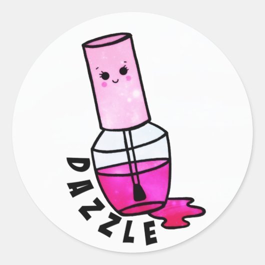 Leuke nagellak Sticker (Voorkant)