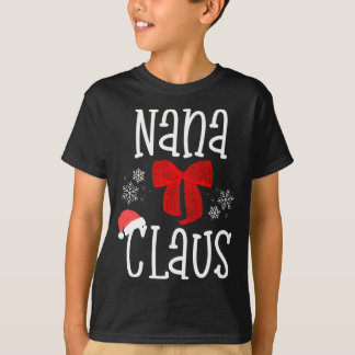 Leuke Nana Claus Santa Oma Kerstmis Pyjama Fam T-shirt