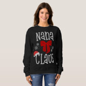 Leuke Nana Claus Santa Oma Kerstmis Pyjama Fam Trui (Voorkant volledig)