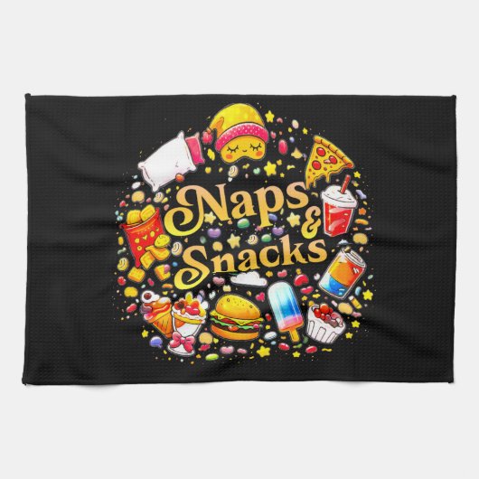leuke Naps & Snacks Keukenhanddoeken (Horizontaal)