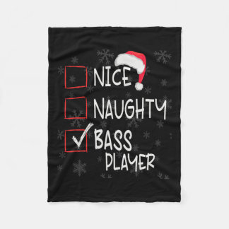 Leuke Naughty B Gitaar Speler Lijst Kerstman Fleece Deken