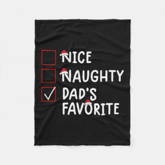 Leuke Naughty Dad's favoriete Schattigee kerst Fleece Deken