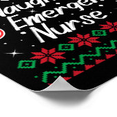 Leuke Naughty Emergency Nurse Christmas Checklist Poster (Hoek)