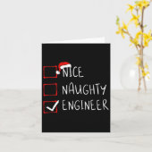 Leuke Naughty Engineer Kerstlijst Sinterklaas E Kaart (Gele Bloem)
