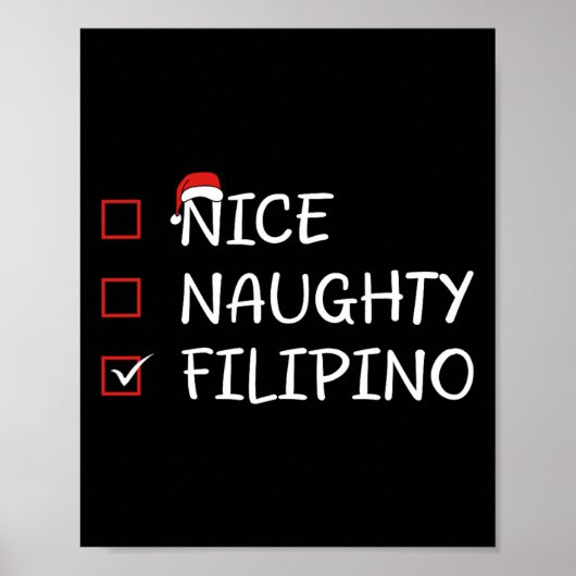 Leuke Naughty Filippijnse erfgoed kerst Filippijn Poster (Voorkant)