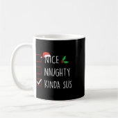 Leuke Naughty Kinda Sus Christmas Family Matching Koffiemok (Links)