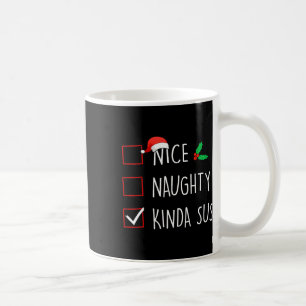 Leuke Naughty Kinda Sus Christmas Family Matching Koffiemok