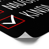 Leuke Naughty Kinda Sus Christmas Family Matching Poster (Hoek)