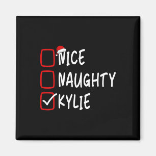 Leuke Naughty Kylie Gepersonaliseerde Naam Kerst C Magneet