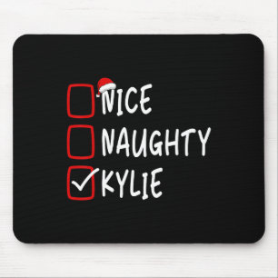 Leuke Naughty Kylie Gepersonaliseerde Naam Kerst C Muismat
