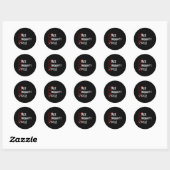 Leuke Naughty Kylie Gepersonaliseerde Naam Kerst C Ronde Sticker (Vel)